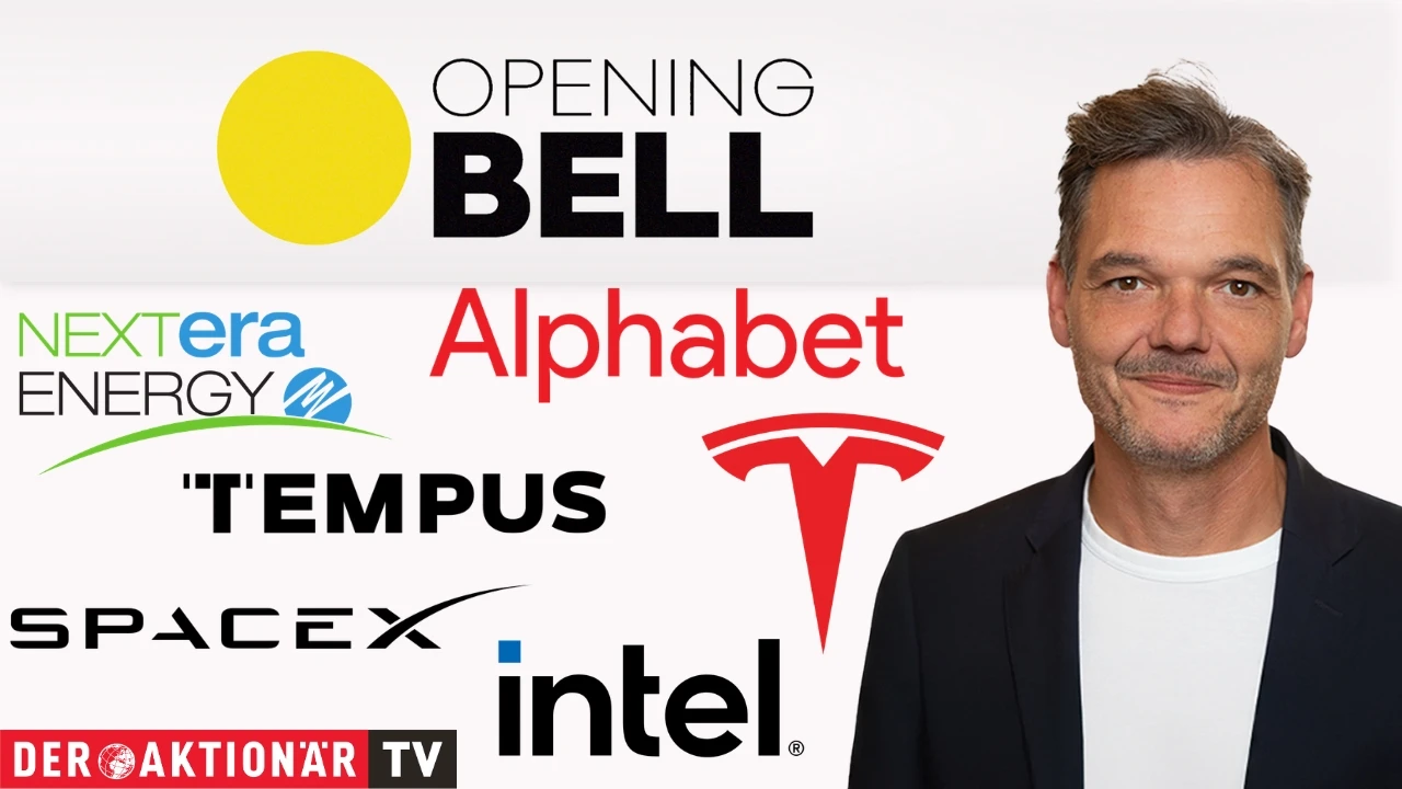 Opening Bell: Wall Street auf Erholungskurs; Alphabet, SpaceX, Intel, Tempus AI, NextEra Energy im Fokus