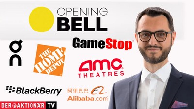 Opening Bell: Alibaba, Gamestop, AMC Entertainment, Blackberry, Hertz, Home Depot, Coinbase, On