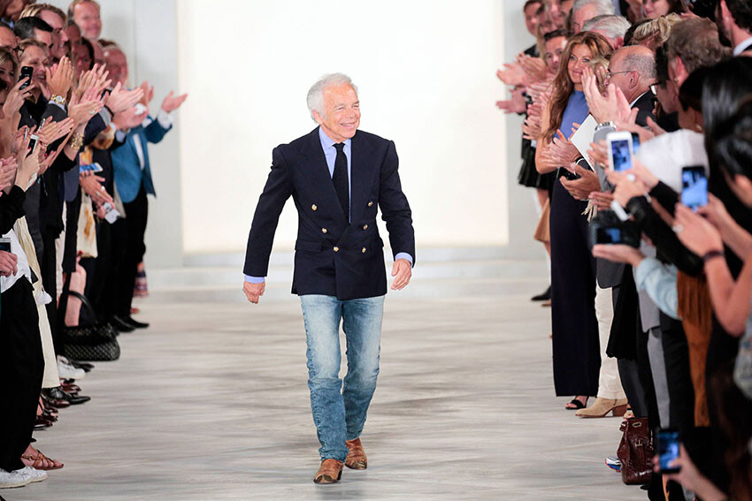 Ralph Lauren: Heute klatscht es, aber keinen Beifall