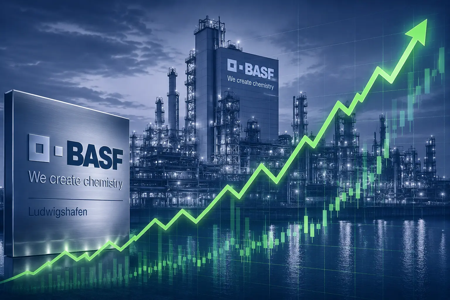 BASF‑Aktie versucht es schon wieder: Fällt jetzt endlich der uralte Widerstand?  (Foto: Composing BÖRSE ONLINE/ChatGPT (KI-generiert))