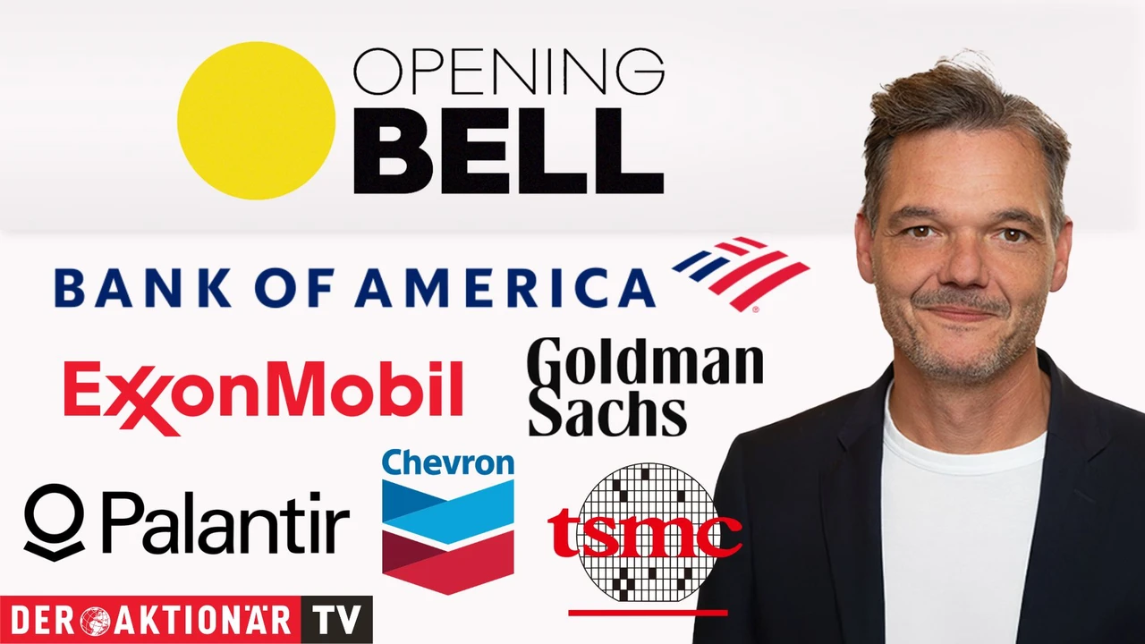 Opening Bell: Wall Street startet im Minus; WTI, US‑Renditen, ExxonMobil, Chevron, Palantir, Broadcom, TSMC, Planet Labs im Fokus