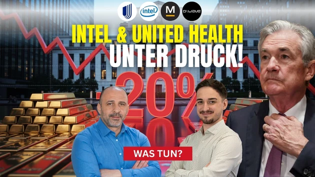 Fed treibt Gold weiter an! Silber, Intel, D‑Wave, UnitedHealth, Mara im Check