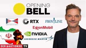 Opening Bell: Iran‑Krieg drückt Wall Street zum Start deutlich ins Minus; Lockheed Martin, RTX, ExxonMobil, Nordic American Tankers, Frontline, Nvidia im Fokus 