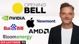 DJ Industrial Average: Opening Bell: Wall Street holt Vortagesverluste auf; Bloom Energy, AMD, Nvidia, Newmont, Apple, Baidu im Fokus