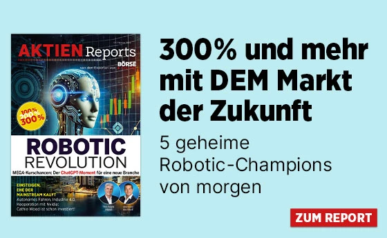 Aktienreport BO 02-25 Robotic Revolution Banner Werbeartikel