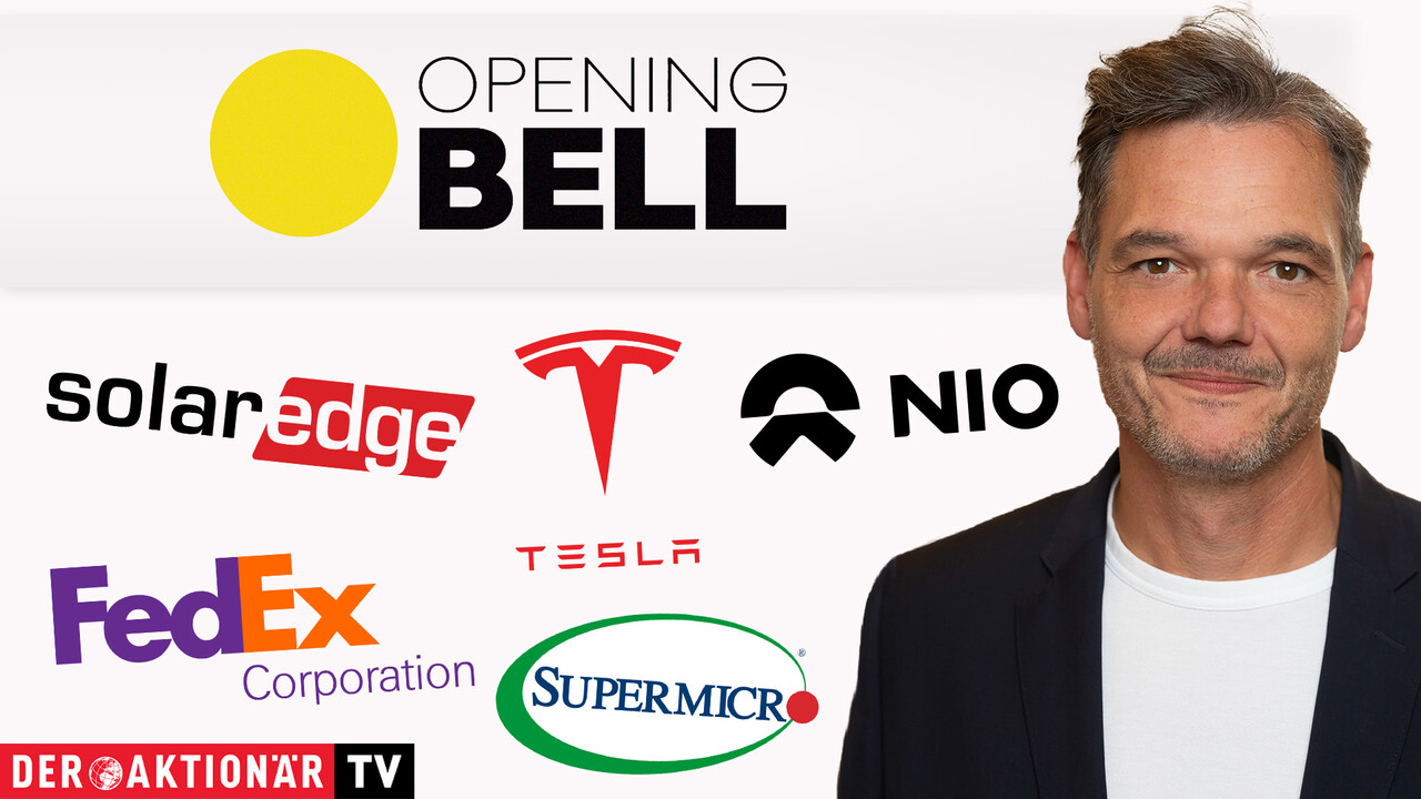 Opening Bell: Dow Jones nach Gewinnserie schwächer; Fedex, Supermicro, Solaredge, Tesla, Affirm Holdings im Fokus