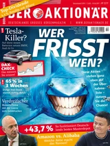 DAX: Neue Ausgabe: Wer frisst wen? Diese Aktien stehen ganz oben auf der Übernahmeliste ‑ nutzen Sie die Chance! +++ Tesla‑Killer? Auf diese neuen Batterien setzen BMW, Audi & Co +++ 65% in 3 Wochen: Dieser Hot‑Stock startet richtig durch