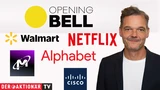 DJ Industrial Average: Opening Bell: Wall Street startet leichter; Nvidia, Walmart, Alphabet, Cisco Systems, Netflix, Micron Technology im Fokus