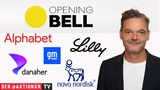 -: Opening Bell: Rebound bei Chip‑Aktien treibt Nasdaq an; AMC Entertainment, General Motors, Novo Nordisk, Eli Lilly, Danaher, Alphabet im Fokus