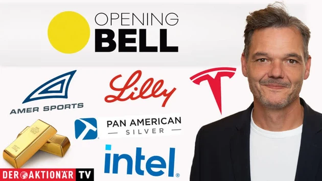 Opening Bell: Gold, Barrick Gold, Newmont, Pan American Silver, Eli Lilly, Palo Alto, Tesla, Amer Sports, Intel