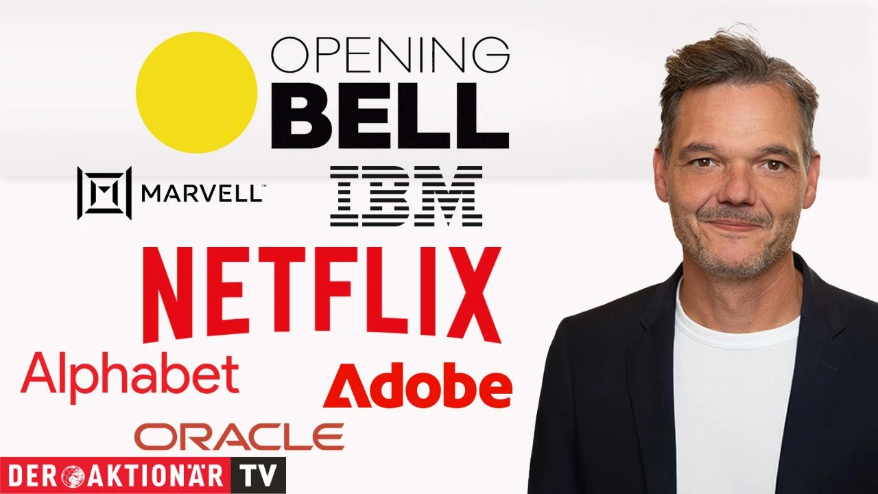 Opening Bell: Wall Street startet unverändert; IBM, Netflix, Oracle, Adobe, Marvell Technology im Fokus