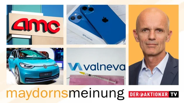 Maydorns Meinung: BioNTech, Valneva, AMC Entertainment, Apple, JinkoSolar, Varta, Tesla, BYD, VW, BMW
