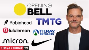 Opening Bell: Frische Inflationsdaten schieben Wall Street an; Micron Technology, Nike, Lululemon, Tilray, Robinhood, Trump Media im Fokus 