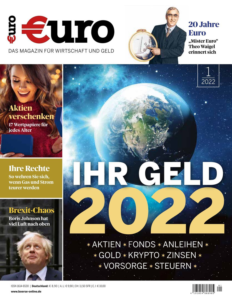 Titelseite Euro 01/2022: Ihr Geld 2022